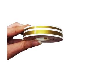 4R Quattroerre.it 10506 Trim Stripes Bandes Adhésives Doubles pour Voitures, Or, 11 mm x 10 MT, Gold