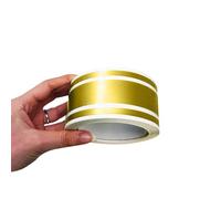 4R Quattroerre.it 10530 Trim Stripes Bandes Adhésives Triples pour Voitures, Or, 3F 50 mm x 10 MT, Gold