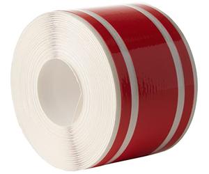 4R Quattroerre.it 10533 Trim Stripes Bandes Adhésives Triples pour Voitures, Rouge, 3F 50 mm x 10 MT