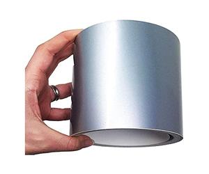 4R Quattroerre.it 10543 Trim Stripes Bandes Adhésives pour Voitures, Argent, 100 mm x 10 MT
