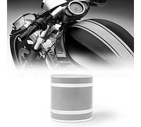 4R Quattroerre.it Bandes Adhésives Triples de Course pour Motos, Gris Argenté, 80 mm x 2 MT