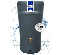 4rain AZURA 2in1 récupérateur d'eau de pluie 230 L, gris graphite In ac de plantation