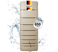 4rain Cuve murale SLIM 650 L sable avec robinet PE imitation laiton