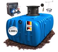 4rain Ensemble Réservoir Plat FLAT M 3000 L Premium Maison