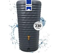 4rain JOLIE 2 en 1 récupérateur d'eau de pluie 230 L, gris graphite In ac de plantation