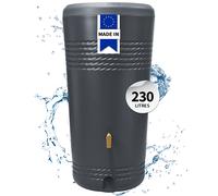 4rain MILO 2in1 récupérateur d'eau de pluie 230 L, gris graphite In oupe de plantation