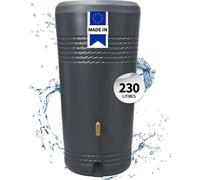 4rain MILO 2in1 récupérateur d'eau de pluie 230 L, gris graphite In oupe de plantation