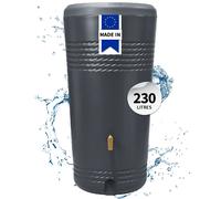 4rain MILO 2in1 récupérateur d'eau de pluie 230 L, gris graphite In oupe de plantation