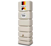 4rain Récupérateur d'eau de pluie slim 350 l beige sable - Réservoir mural, réservoir d'eau, tonneau d'eau de pluie, réservoir d'eau de pluie, réservoir d'eau de pluie, réservoir d'eau de pluie