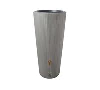 4rain Récupérateur d'eau de pluie VASO 2in1 Decor, 220 L (gris zinc)