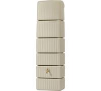 4rain récupérateur d'eau mural SLIM 330L sable avec robinet PE imitation laiton - Compact et élégant pour une collecte efficace