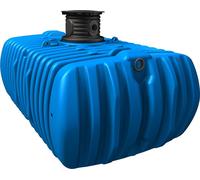 4rain Réservoir d'eau de pluie Flat XL 7.000 l Réservoir plat avec extension de regard et couvercle de réservoir