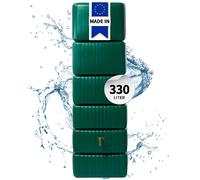 4rain SLIM Réservoir Mural 330 L, vert foncé