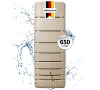 4rain Cuve murale SLIM 650 L sable avec robinet PE imitation laiton