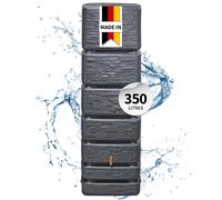 4rain SLIM STONE DECOR réservoir mural 350 litres gris graphite