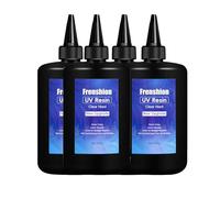 4x 250G résine UV, upgrade Formula résine UV durcie et à durcissement rapide, équipée d'un kit de résine ultra - transparente pour la fabrication de bijoux, la fonderie et le revêtement