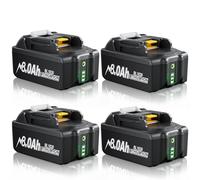 4X 8.0Ah Remplacement pour Makita Batterie 18V Compatible avec Makita BL1860B BL1860 BL1850B BL1850 BL1845 BL1840B BL1830B BL1830 avec Indicateur LED