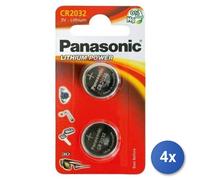 4X Batterie Au Lithium Marque Panasonic, Modèle CR2032