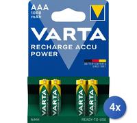 4X Batteries Varta Rech. Accu Power AAA 1000mAh BLI 4