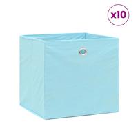Vidaxl Bo?Tes De Rangement 4 Pcs Tissu Intissé 28x28x28 Cm Bleu Azuré