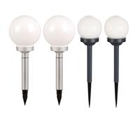 4x boules solaires à LED lumières chemin de jardin lit éclairage extérieur piquet prise lampes blanc