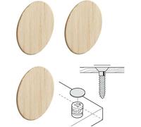 4x Cache trou bois 18 mm Pin autocollant naturel vis plastique capuchon protection perçage