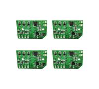 4X Carte de Circuit Imprimé de Lumière Solaire Interrupteur 3.7V Contrôleur de Lampe de Pelouse Solaire Batterie au Lithium Rvb Carte de Circuit