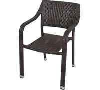 4x Chaise empilable Jardin Terrasse Chaise Meuble Rattan Optik