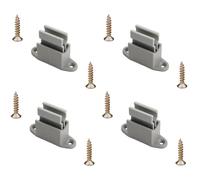 4x Clip bloqueur de manivelle volet Roulant réglable gris Support Guide Manette Plastique 14mm Universel fenêtre Mur à Visser