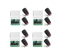 4X Commutateur de TéLéCommande DC12V 24V 4CH 433M Module de Relais à Quatre Voies de ContrôLe de RéCeption