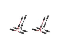 4X Connecteurs de Câble de Branche Solaire Y, Adaptateur Parallèle de Câble Solaire En Paire pour Volet Solaire, Kit D'Outils de Prise de Câble
