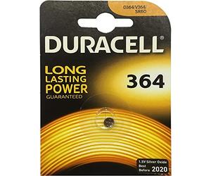 4x Duracell 364 1.5v Silver Oxide Watch Battery Batteries SW621SW D364 V364 SR60