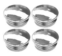 4X Embout Bouchon de Tube Rond rentrant Finition chromé Capuchon Protection Meuble extrémité Tuyau, 18mm