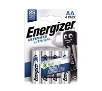 4x Energizer Ultimate Lithium AA L91 1,5V Batteries Durables