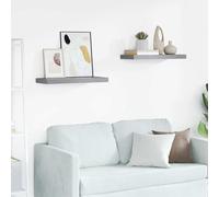 4x Etagères Murales Flottantes Chêne et Blanc 60x23,5x3,8 cm MDF Salon vidaXL