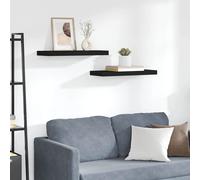 4x Etagères Murales Flottantes Chêne et Blanc 60x23,5x3,8 cm MDF Salon vidaXL