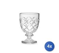 4X H&H Paquet De 6 Verres Bilbao En Verre Traité Transparent Cl 22