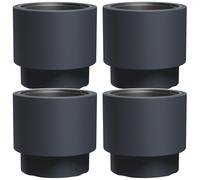 4x HEOS pot de fleurs antigel anthracite contenu 40L avec 20L insert DBHEN400-S433