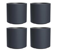 4x HEOS pot de fleurs résistant au gel - anthracite avec insert Contenu 31 L DBHER470