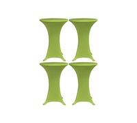 4x Housses de Table Extensible Nappe de Table Mariage Banquet Cérémonie Fête Pique-niques d'Eté Café Maison Intérieur Extérieur 80 cm Vert 279089
