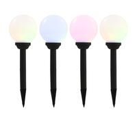 4x Lampe Solaire Sphérique LED Jardin 15 cm Chemin Terrrasse Lumière vidaXL