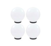 4x Lampes à LED sous Forme de Boule Sphérique Eclairage Lampes Solaires Lampes d'Allée Lumière de Jardin Patio 277142