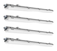 4x LEDs Lampes à vasque Lumière du jour Industrie Entrepôts Halls Pièces humides Plafonds Lampes Garages Projecteurs