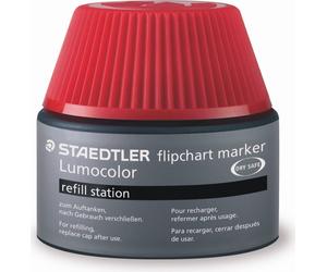 4x Lumocolor 488 56-2 encre de recharge marqueur pour flipchart rouge