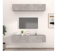 4x Meubles TV Muraux Chêne Sonoma 100x30x30cm Centres de Divertissement vidaXL