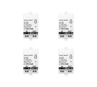 4X Module de Commutateur à Contact Sec Intelligent WiFi Tuya 10A Relais de Disjoncteur Universel à Monter Soi-Même Fonctionne avec Life Alexa AC