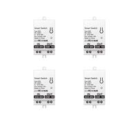 4X Module de Commutateur à Contact Sec Intelligent WiFi Tuya 10A Relais de Disjoncteur Universel à Monter Soi-Même Fonctionne avec Life Alexa