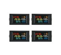 4X Moniteur AC 6 en 1 D69-2058 AC Tension NuméRique et Courant Facteur de FréQuence D'Alimentation Compteur D'ÉLectricité Moniteur D'Alimentation