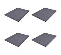 4x Paillassons PVC Tapis d'Entrée Sol Porte Bureau Maison Antidérapant vidaXL