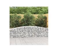 4x Paniers à Gabions Arqués Cages à Gabions Arquées Murs de Gabion Barrières de Jardin Terrasse Extérieur 3145932